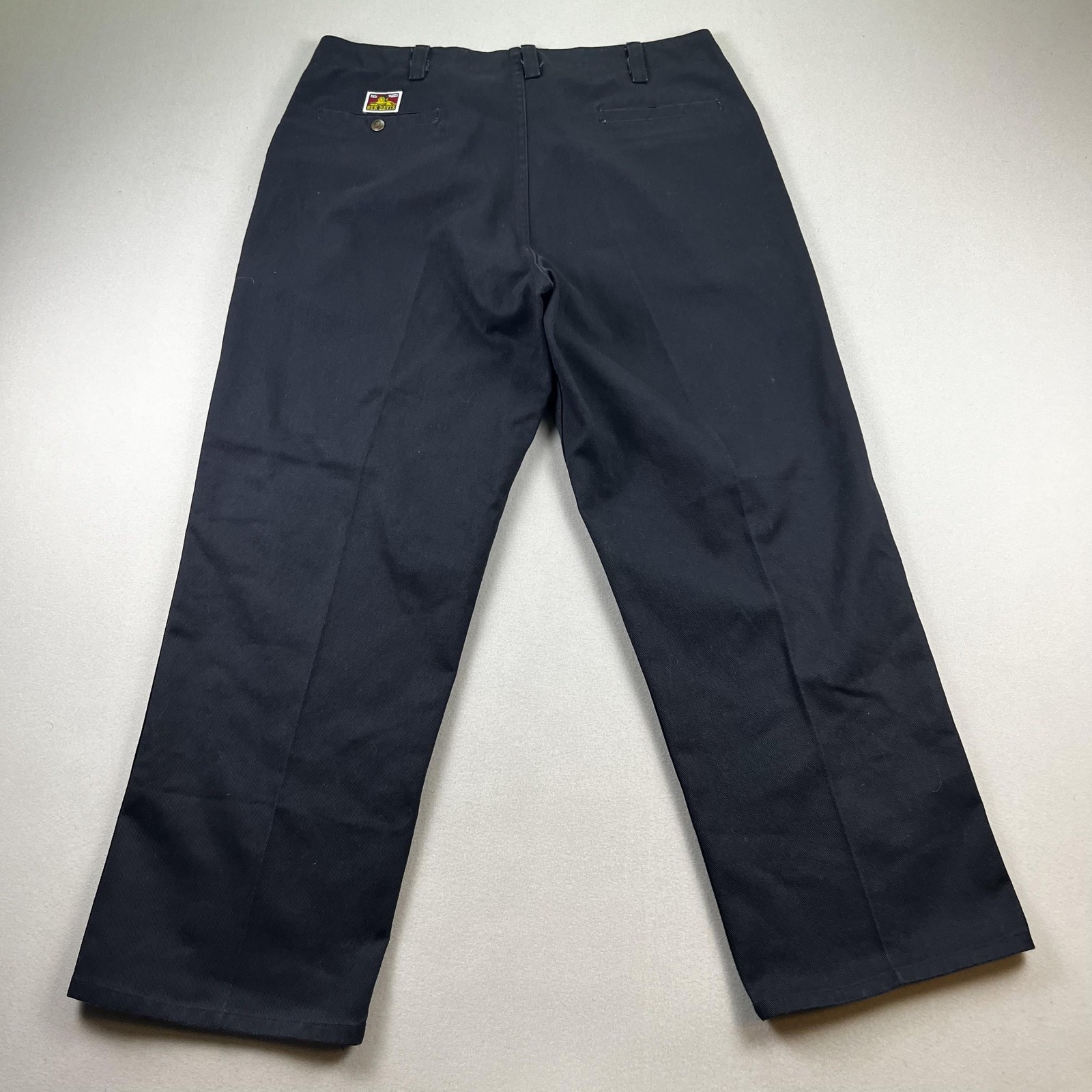 Vintage Ben Davis Pants Mens 40 Black Chino Relaxed Straight Workwear Utility