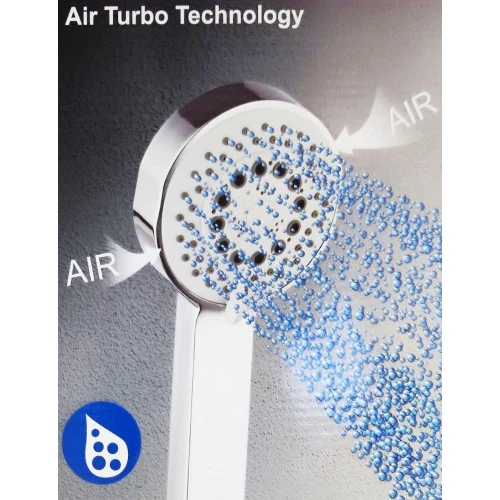 Colonna doccia MORGEN set cromato doccetta Asta quadrato soffione pioggia bagno - Bild 2 von 4