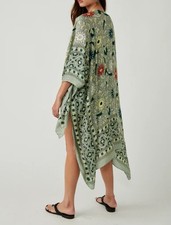 Free People Magic Dance Kimono Green Tea One Size Fits All