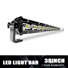 38in/40in 108W Single Row LED Light Bar Combo Beam 6D Reflectors Work Light