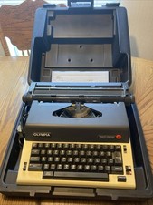 Vintage 1977 Olympia Report Electric Typewriter w/Case, Japan  thumbnail