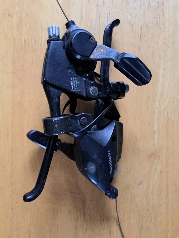 Shimano 7 Speed Brake And Gear Shifters - Image 1 of 1
