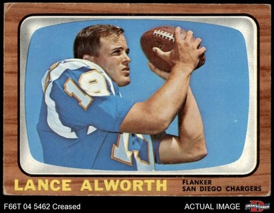 1966 Topps #119 Lance Alworth Chargers HOF 2 - GOOD