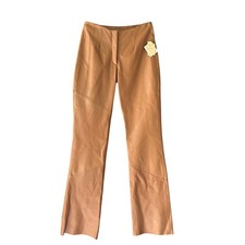 Vintage NWT Pelle by Wilsons Leather Pants 4 Camel Cognac Leather Y2K Biker