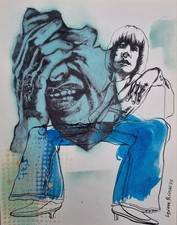 Lysiane D. COSTE Mixed Media Dessin Street Pop , Drawing , Disegni 21/27.5cm 