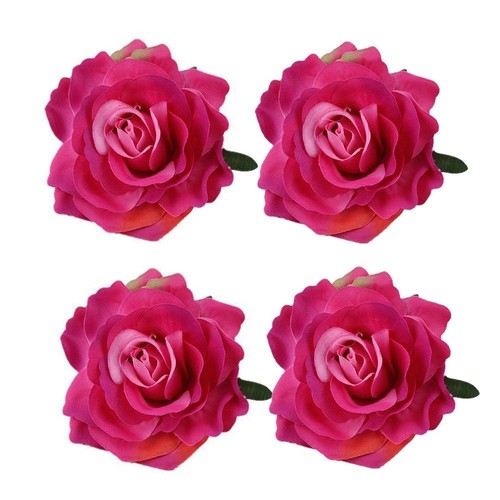 Bridesmaid Party Bridal Rose Flower Hairpin Brooch Wedding Hair Clip - Picture 22 of 30