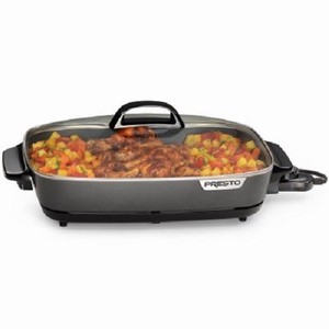 Presto-06858-16-inch-Electric-Slimline-Skillet-with-Glass-Cover-Black-Non-stick