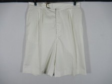 Vintage 80s 90s Haggar Pleated High Rise Mom Shorts White Women
