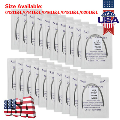 10pcs/pack Dental Orthodontic Super Elastic Niti Arch Wire Round Form tr