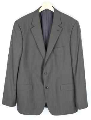 Hugo Boss Cooper/Reno Blazer Herren US 44L Formell Schwarz Label Wolle Futter