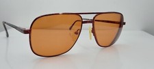 Vintage Caravaggio Venice Brown Pilot Metal Sunglasses Korea FRAMES ONLY