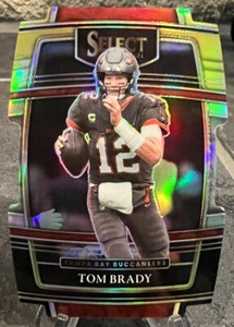 2021 Panini Select Tom Brady Black & Gold Die Cut Concourse Buccaneers #1