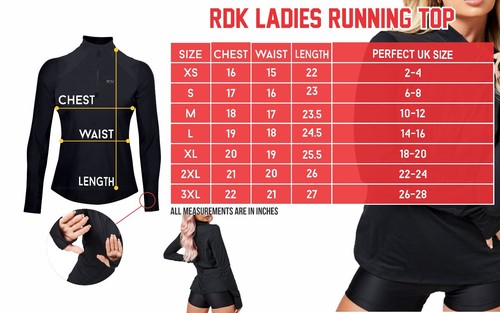 Women Running Top Sweatshirt Quick Dry Stretch Track Jogging Sports T-Shirt Zip - Picture 18 of 49