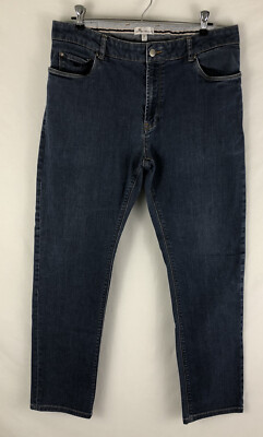 Peter Millar Straight Leg Jeans Men's Size 36 Actual: 35x29 Dark Wash Denim | eBay
