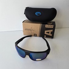 COSTA Del Mar DIEGO Matte Black/Green Mirror Polarized Sunglasses 580P 06S9034