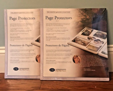 2003 CREATIVE MEMORIES 12x12 Lot of 2 Scrapbook Album Page Protectors 32