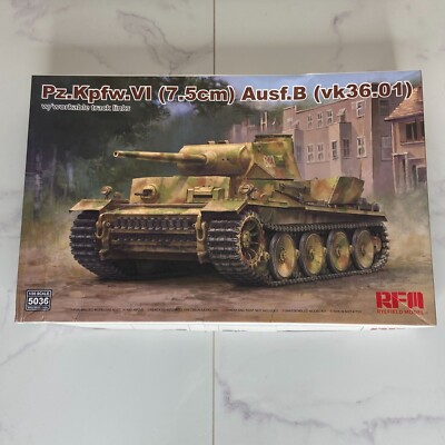 Ryefield Model 1:35 Pz.Kpfw.VI (7.5cm) Ausf.B VK36.01 Tank Kit w/ Tracks
