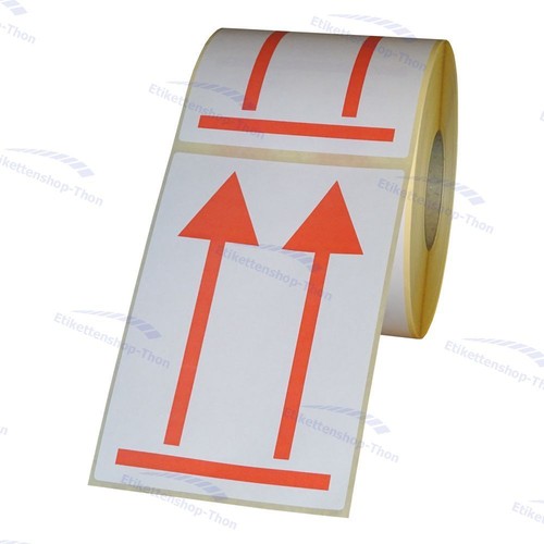 500 Etiketten/Aufkleber mit Doppelpfeil "hier oben" 100 x 150 mm - Bild 3 von 4