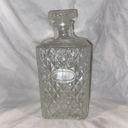 VINTAGE Rare MODEL T FORD Whiskey BOTTLES Glass Decanter Antique Drink ware Bar