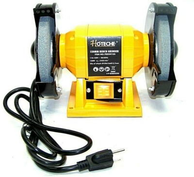 6'' Bench Grinder Electric Sharpening Grinding Metal Polisher Grinding 3450 rpm