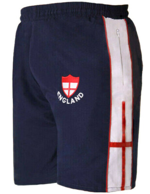 MEN/'S ENGLAND WORLD CUP SHORTS FOOTBALL RUGBY GYM RUNNING SWIMMING SUPORT S-XL