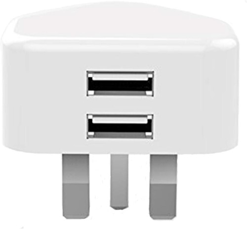 Dual Port USB Charger Adapter, Safe Dual USB Charger White Color 2 Ports Plug UK - Picture 3 of 9