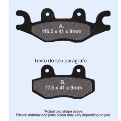 SFA484 EBC PREMIUM BRAKE PADS fit CECTEK 500 EFI KING COBRA  09-10  F 