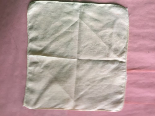 Plain Pale Yellow Handkerchief 10.5" Square - Picture 4 of 4