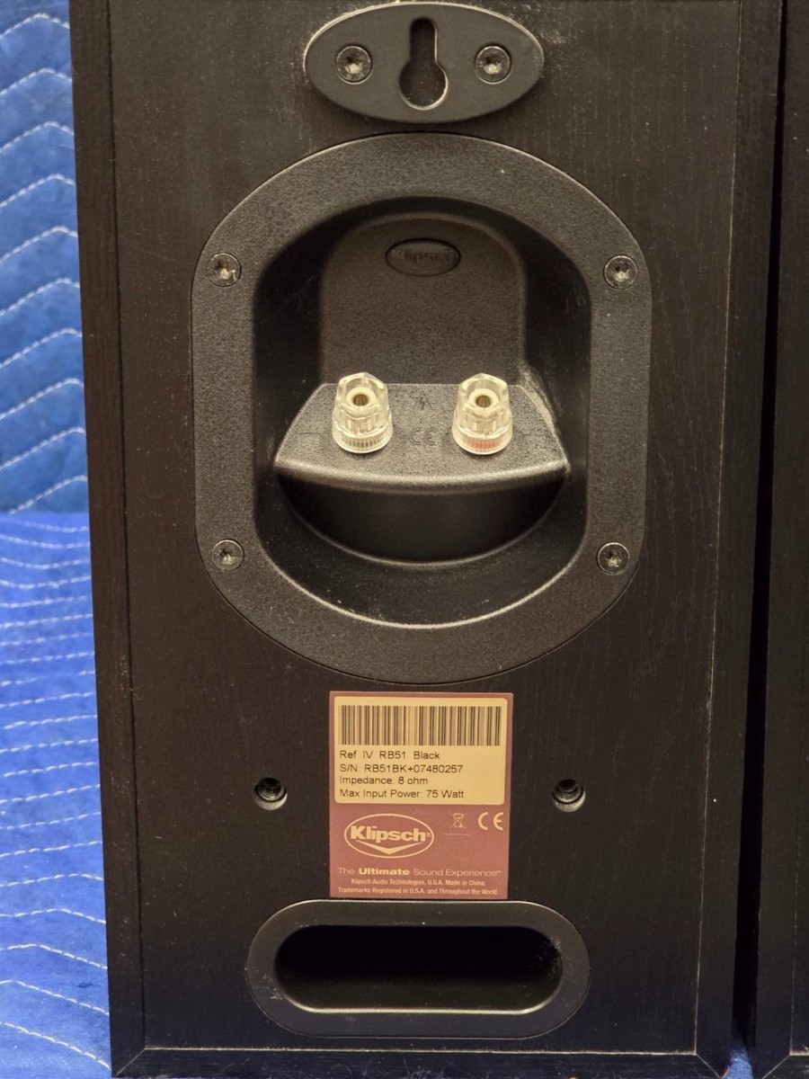 Klipsch Ref　IV RB51　Black　スピーカー Klipsch RB51 REF IV Home Stereo Bookshelf Speaker | eBay
