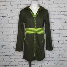 Vintage 90s Tunic Long Length Zip Up Hoodie