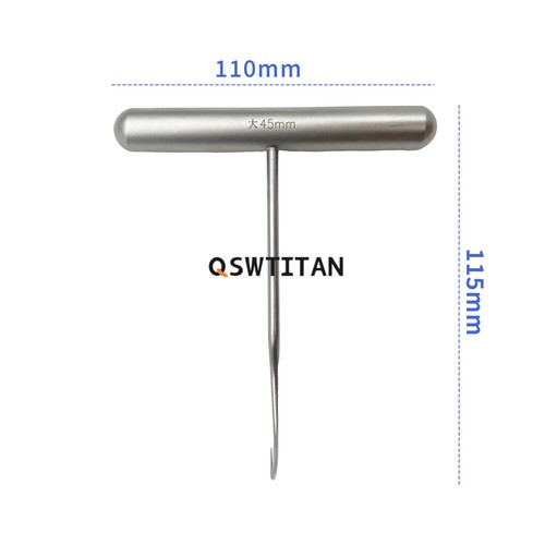 Gancho distractor ortopédico tipo T gancho de elevación ósea retractor de acero inoxidable - Imagen 4 de 7