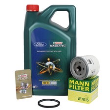 Mann Ölfilter Ford + 5L 5W-30 Castrol für Ford B-C-Max Ecosport Fiesta Focus
