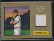 2006 Topps TURKEY RED Relics (GOLD) #JF JEFF FRANCOEUR *Jersey* (Braves) #09/25