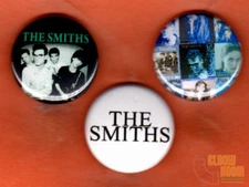 Set of three 1" The Smiths pins buttons band group 
