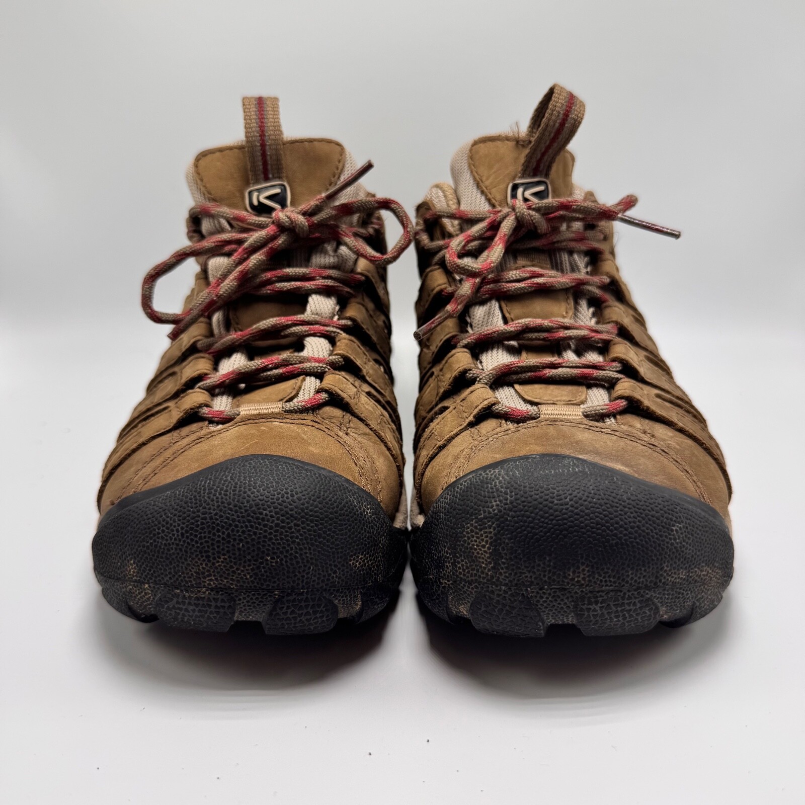 Scarpe da trekking basse da donna Keen Flint II marroni taglia US 7 stringate in pelle