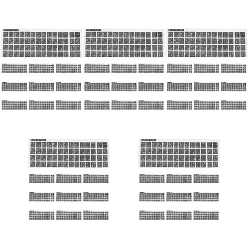 50 Blatt arabische Computer-Tastaturaufkleber, Universal-Tastaturaufkleber mit - Bild 2 von 12