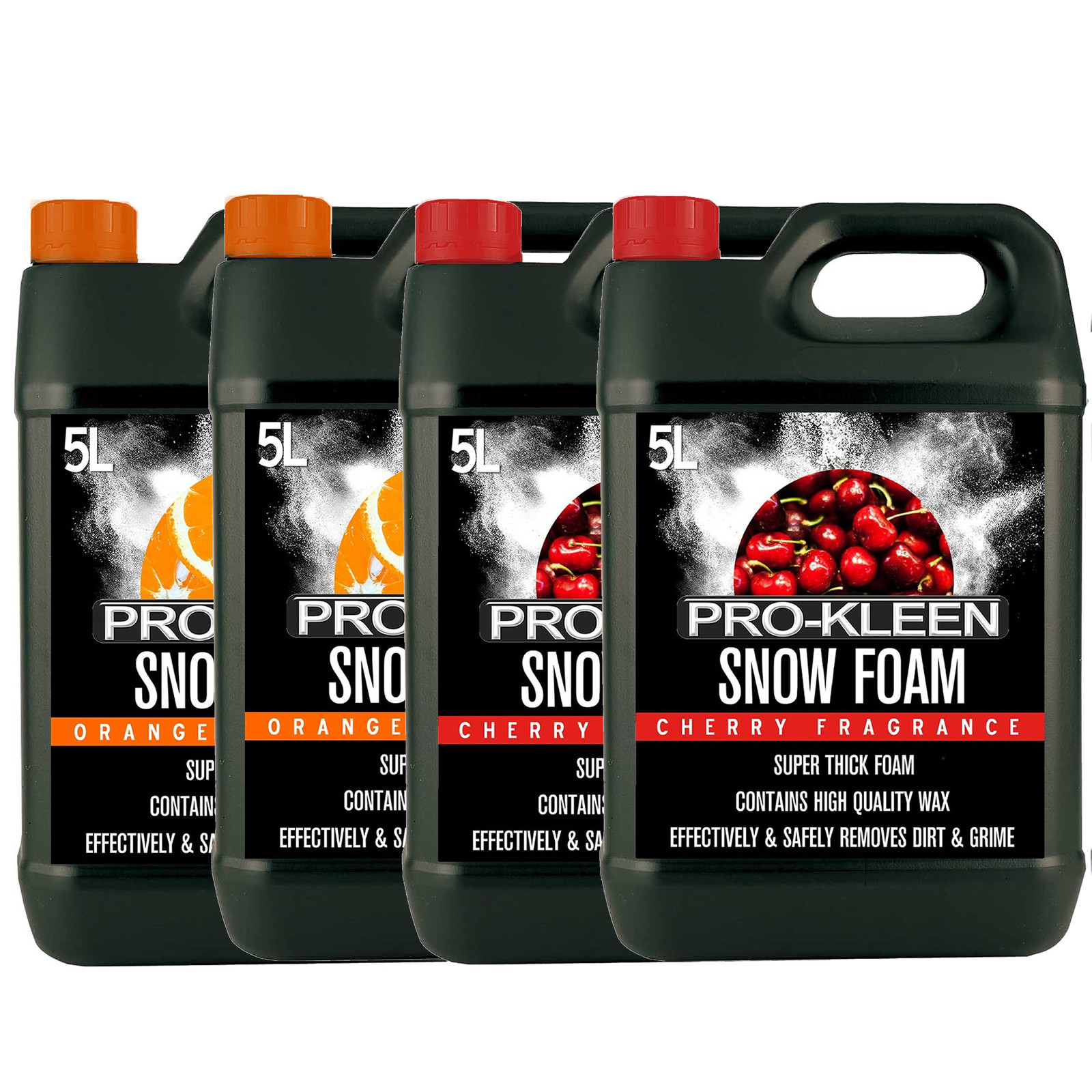ProKleen Cherry Orange Snow Foam Car Wax Wash Shampoo Valet Cleaning Shine 20L