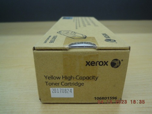 Genuine Xerox 106R01596 Phaser 6500 Yellow High Capacity Toner Cartridge SEALED - Picture 5 of 6