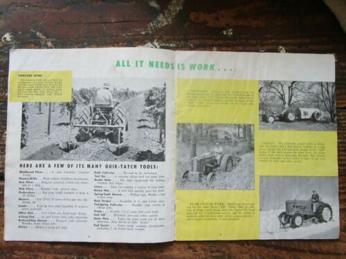 Original 1955 Brochure for John Deere 420 Utility Tractor - Picture 4 of 11
