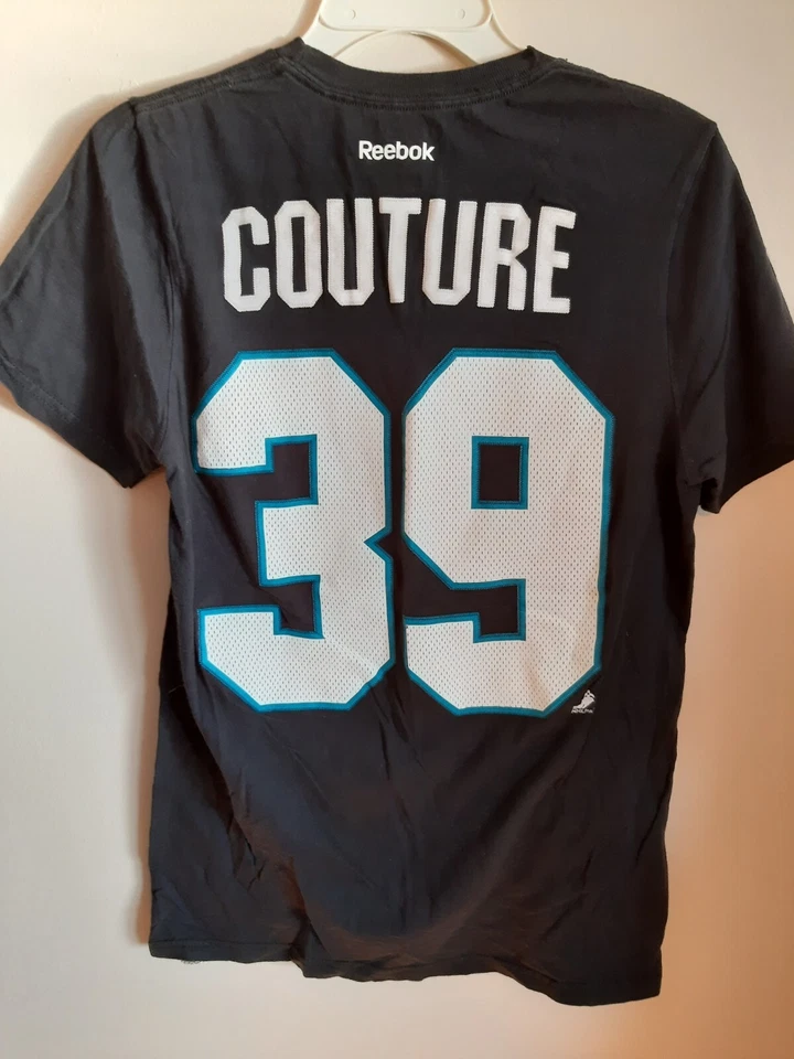Camisa San Jose Sharks Talla Pequeña Para Hombre Reebok Logan Couture 39 NHL Hockey--¡USADA EN EXCELENTE ESTADO!! Foto 3 de 3
