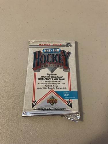 1991-92 Upper Deck Hockey Pack - NHL/LNH - Unopened - 12 cards
