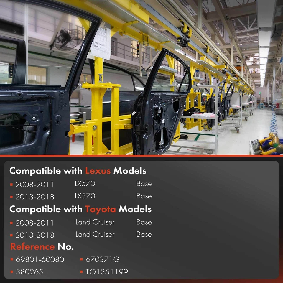 Front Right Window Regulator for Lexus LX570 08-11 Toyota Land Cruiser 13-18 - Image 3 of 4