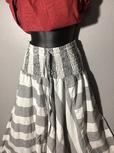 Striped Harem Pants Drop Crotch Style Yoga Pants Women’s Sz S Harem Flowy Lounge - Picture 3 of 22