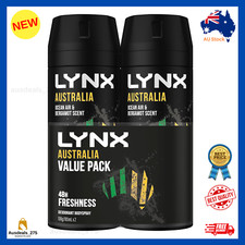Australia Aerosol Deodorant Aerosol Body Spray for Men 165 ML 2 Pack AUS NEW AU