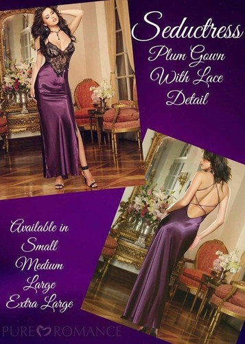 Lencería Seductress Púrpura Profundo Puro Romance Talla Pequeña y Mediana ¡ENVÍO RÁPIDO! - Imagen 2 de 4