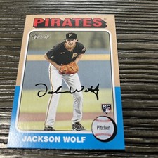 2024 Topps Heritage Jackson Wolf Rookie #216 Pittsburgh Pirates Rookie Card