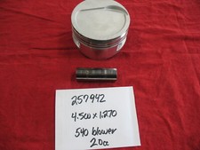Single Je 257942 4.500 X 1.270 Big Block Chevy 20cc Dished 540 Blower Piston