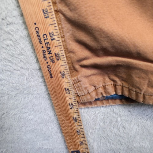 Carhartt Pants Women 16 Brown Straight Relaxed Canvas Plaid Lined Carpenter Work - Picture 13 of 17