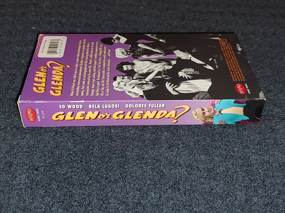 Glen Or Glenda? VHS Ed Wood Bela Lugosi Cult Classic Rhino Release Foto 4 de 4