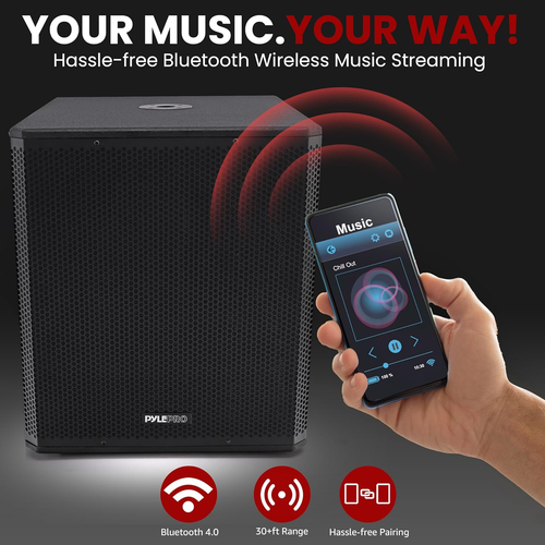3000 Watts Box Subwoofer Speaker - Active Powered 15” Inch Woofer, Loud Bass, wi - Picture 4 of 7